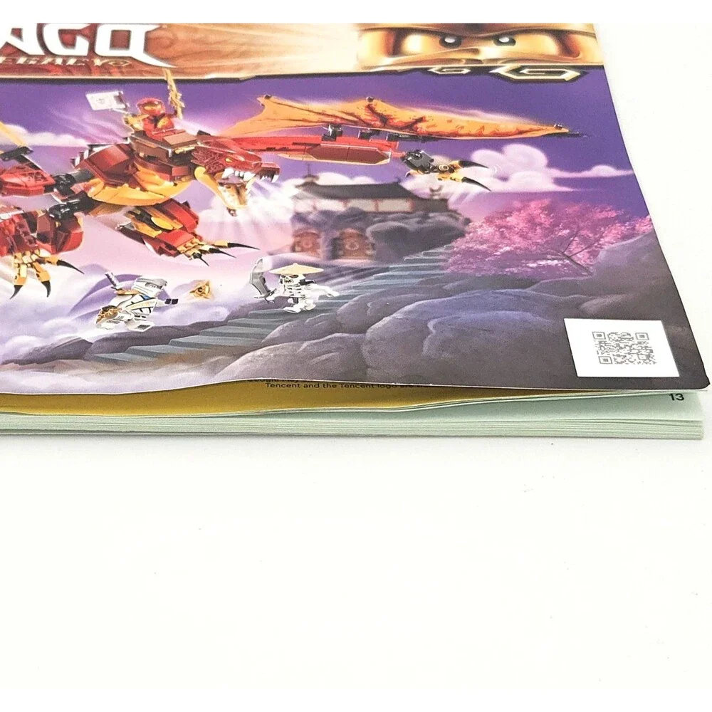 LEGO Ninjago Fire Dragon Attack 71753 Instruction Manual Book Only